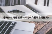九江泰州兴化网站建设（兴化市交易平台招标网）